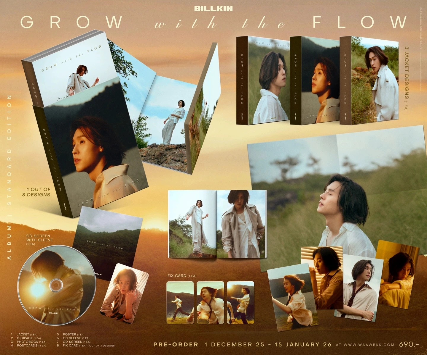 

2026 Thailand Star Billkin Thailand Actor BKPP Told Sunset About You Grow Will The Flow