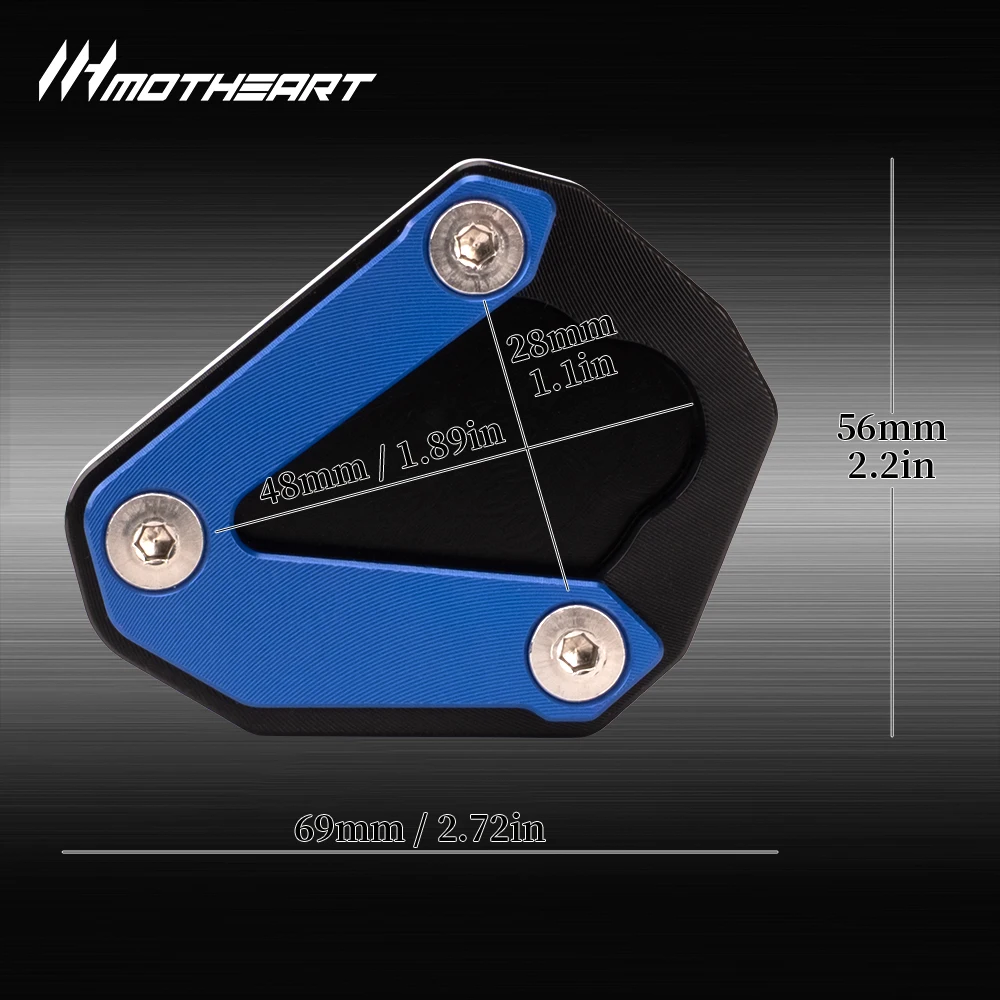 Motorcycle Side Stand Enlarger Pad For M1000RR 21‑26 S1000R 21‑25 S1000RR 19‑25 M1000R 23‑25 Modification Parts