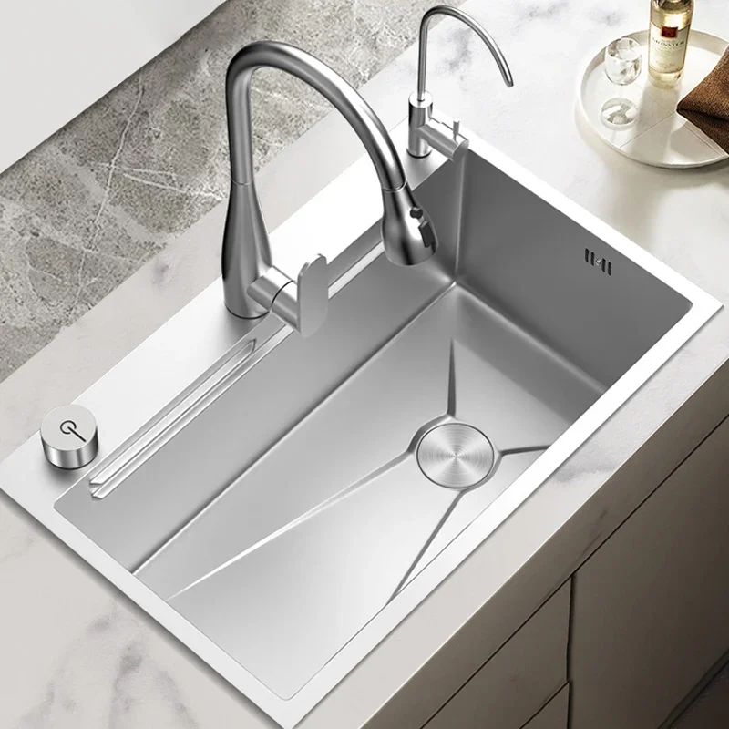 

Stainless Steel Kitchen Sink Large Single Bowl Dishwasher Household Sink Handmade Sink Under The Counter Basin For Kitchen