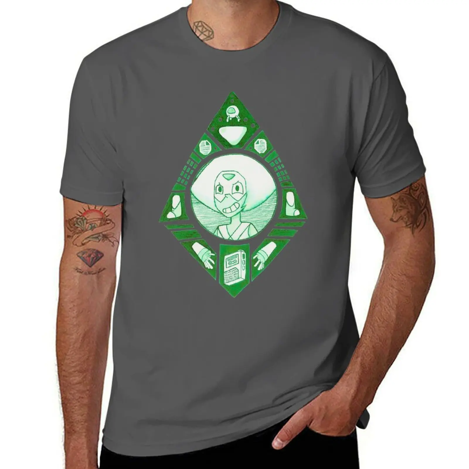 

Steven - Peridot Universe T-Shirt Breathable Sportswear T-Shirt for Men