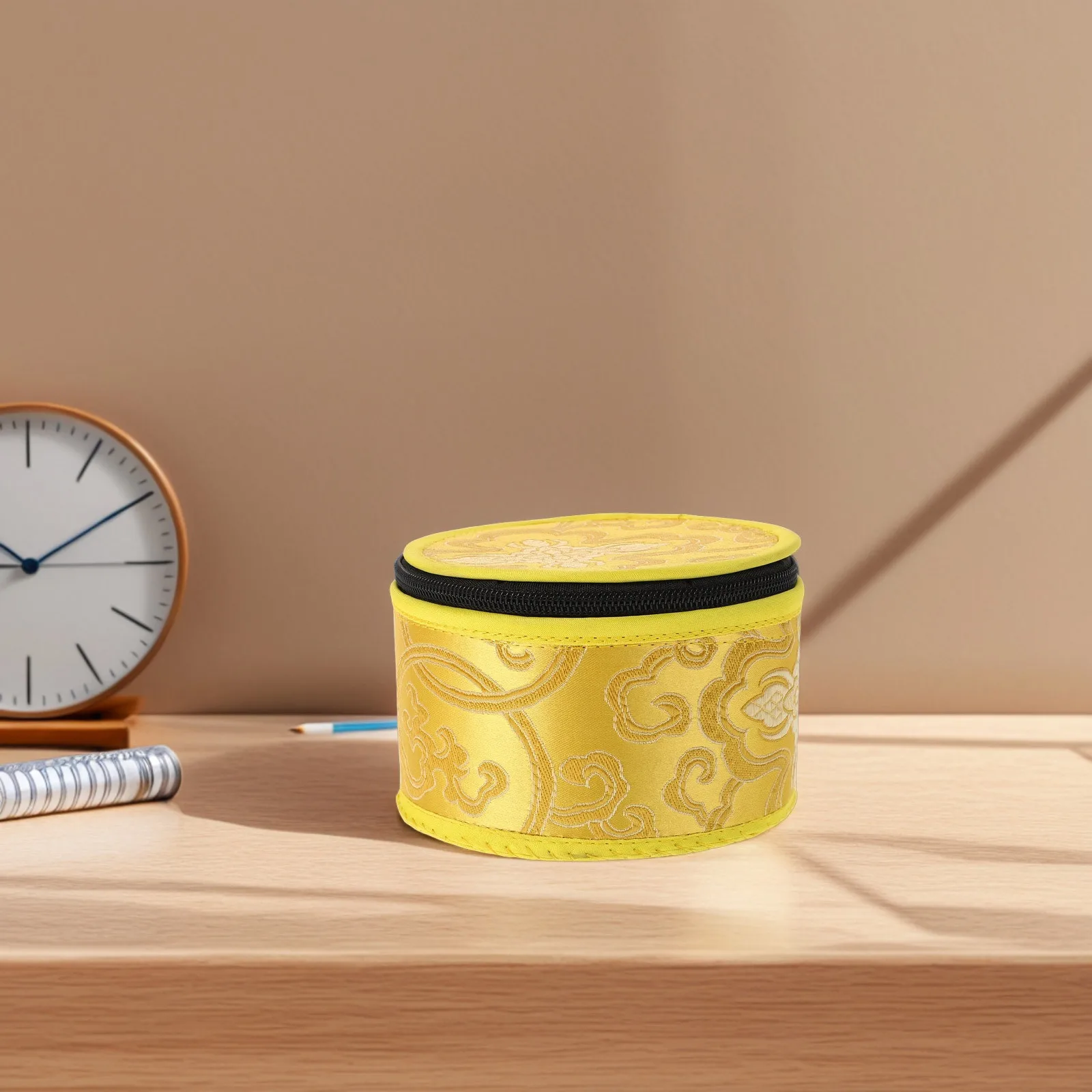 

Tibetan Singing Bowl Accessories Storage Pouch with Beautiful Patterns Portable Case for Sound Bowl Protection Compact Design