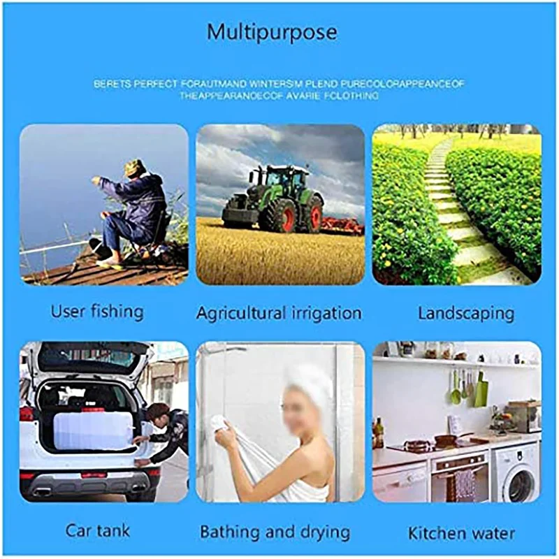 Large Household Capacity Water Tank, Drop-Resistant Portable Horizontal Plastic Water Storage Container with Faucet