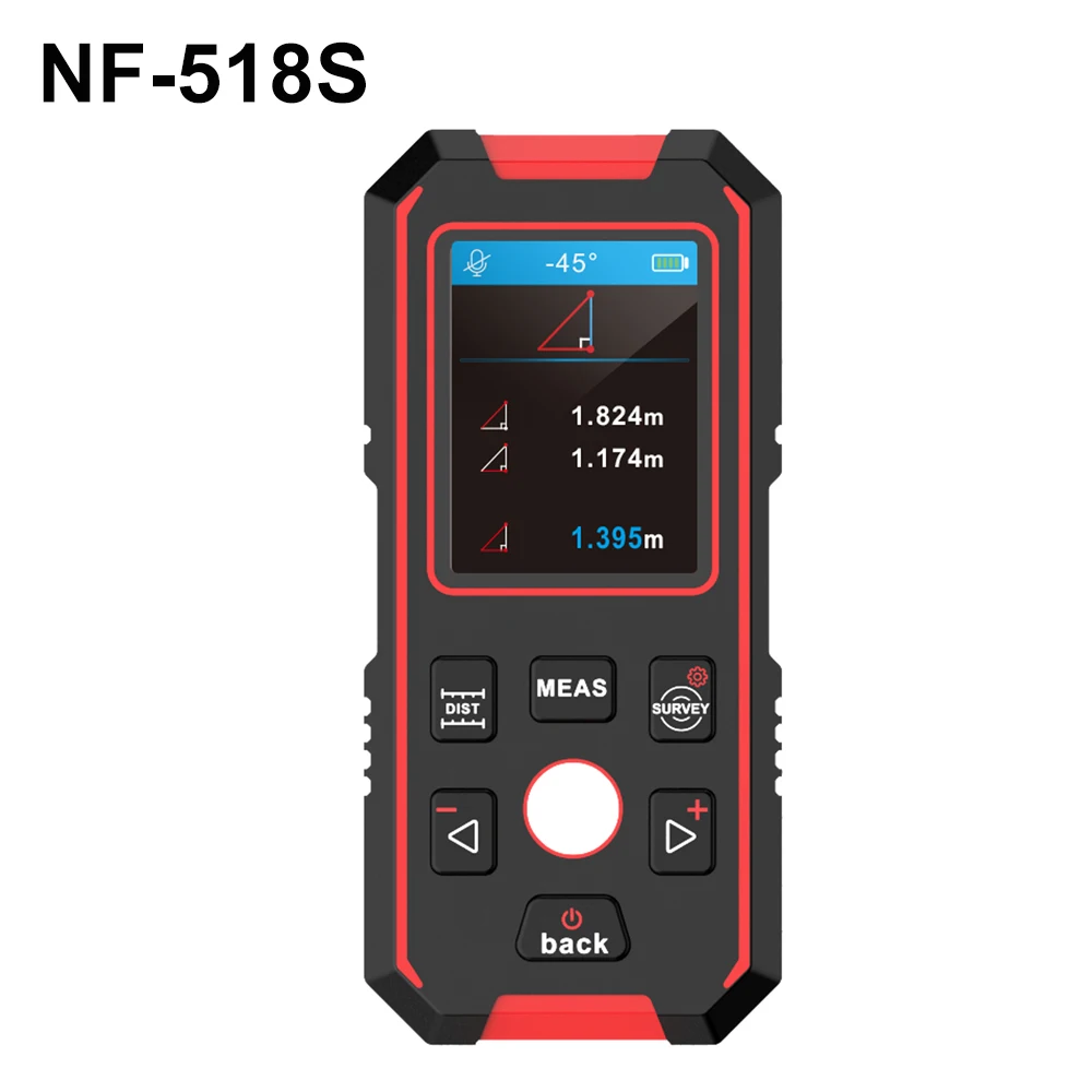 NOYAFA NF-518S Metaaldetector Wandscanner met laserafstandsmeter Vind metaal Houten noppen Live Wire LCD-scherm Wanddetector
