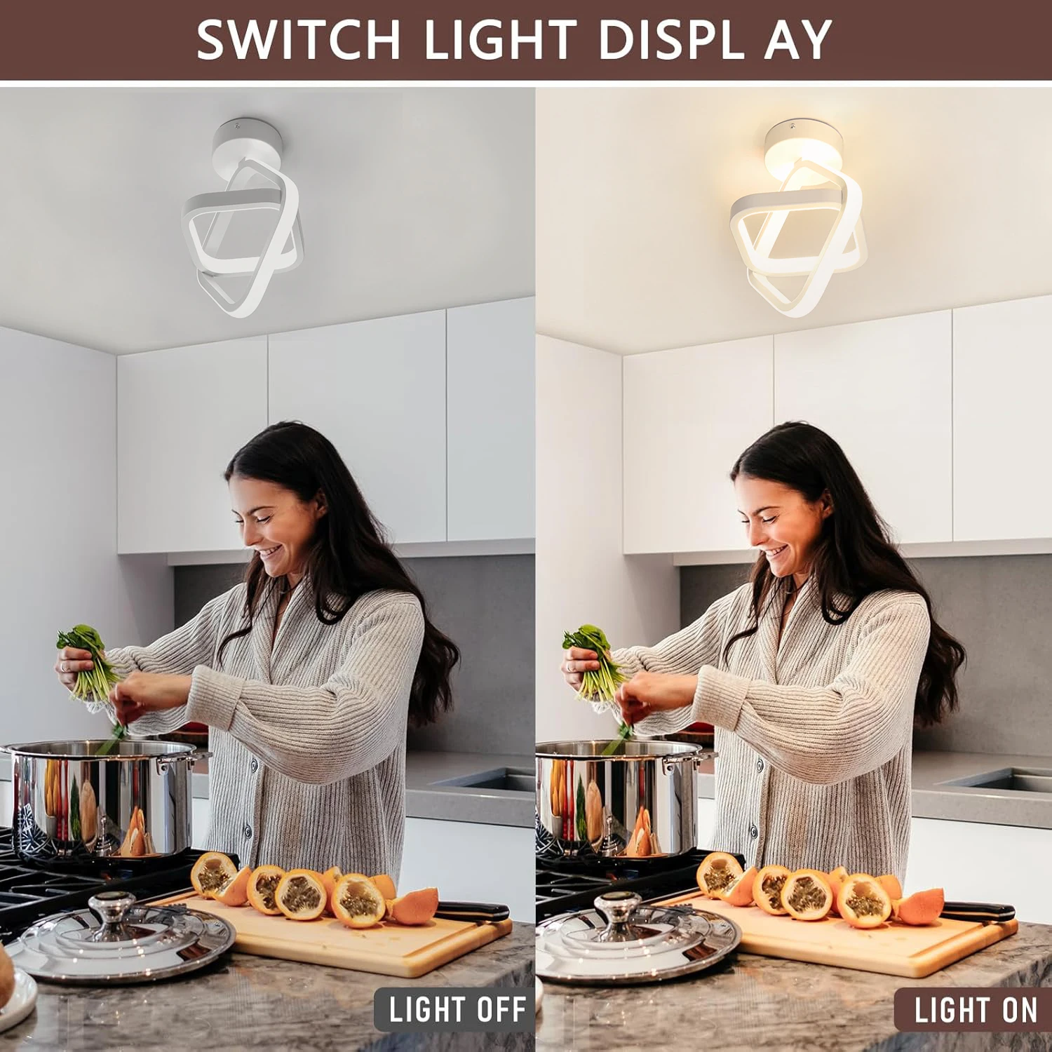 Premium 220V Modern LED Ceiling Light High Lumen Low Consumption Versatile Lighting Solution for Living Room Bedroom Balcony