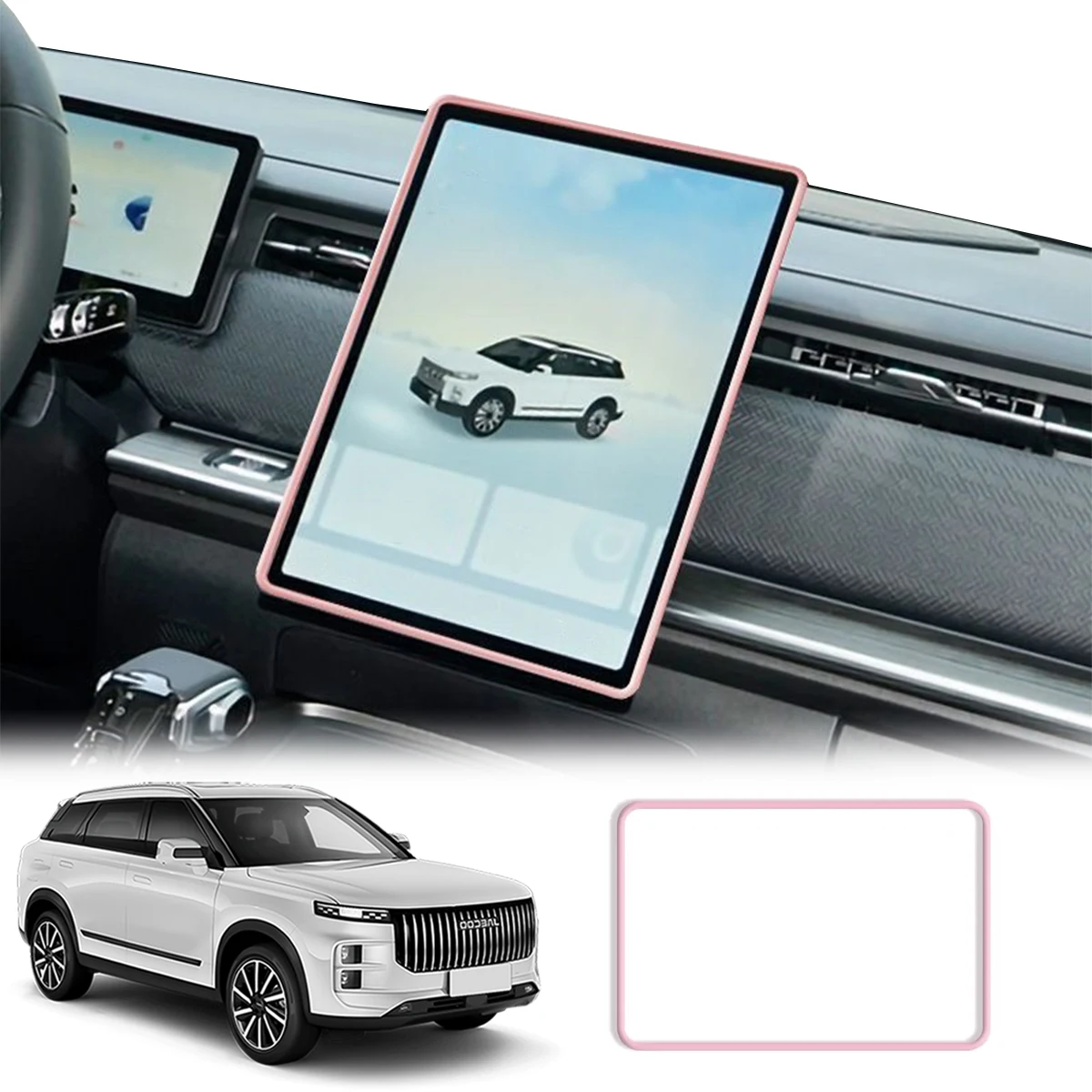 

for Jaecoo J7 7 Chery Tansuo 06 2024 2025 2026 Screen Silicone Screen Protective Frame Accessories Car Screen Silicone Cover