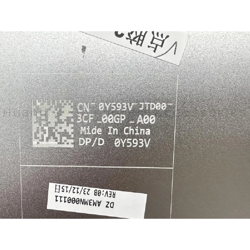 SS+Original Laptop LCD Back Cover Rear Lid Top Case 0Y593V For Dell Precision 7770 7780 M7770 M7780 Black Replacement