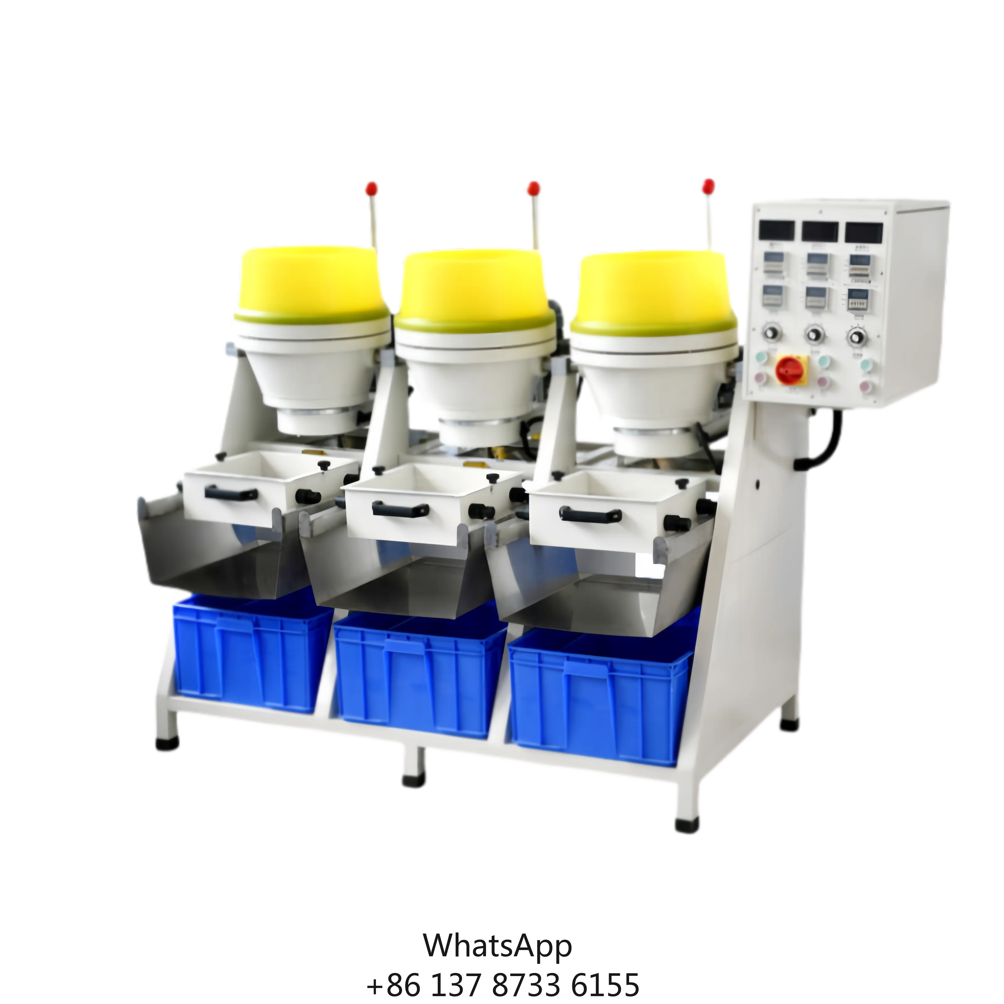 Wholesale 18L/36L Three Barrel Jewelry Stone Polishing Machine Centrifugal Disc Brightener For Rings Motor Bearing Core