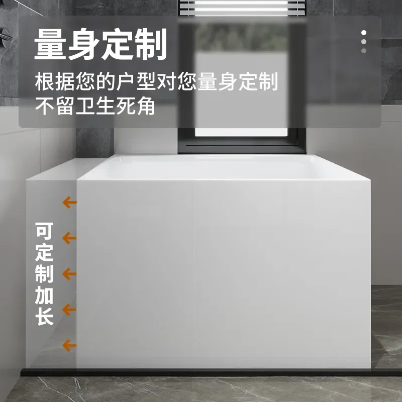 for Customizable Length and Width Freestanding Bathtub for Household Small Apartment Hot Spring Bath