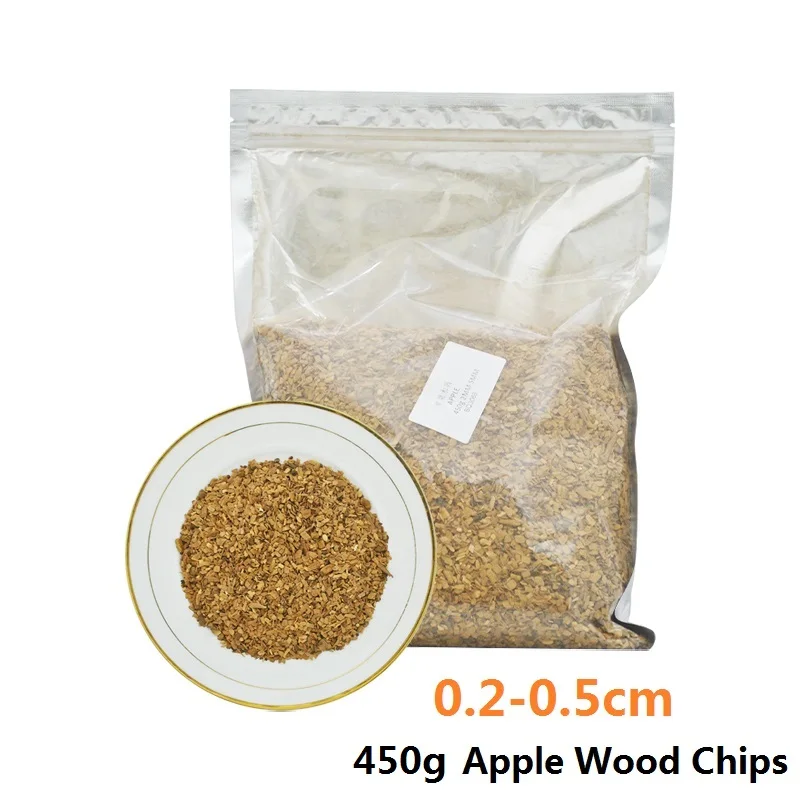 450g Apple Wood Pellets BBQ Flavoring Chips Specialty Smoker Chunks For Cooking Barbecue Smoker Tube Grill Bacon Fish BBQ Tool