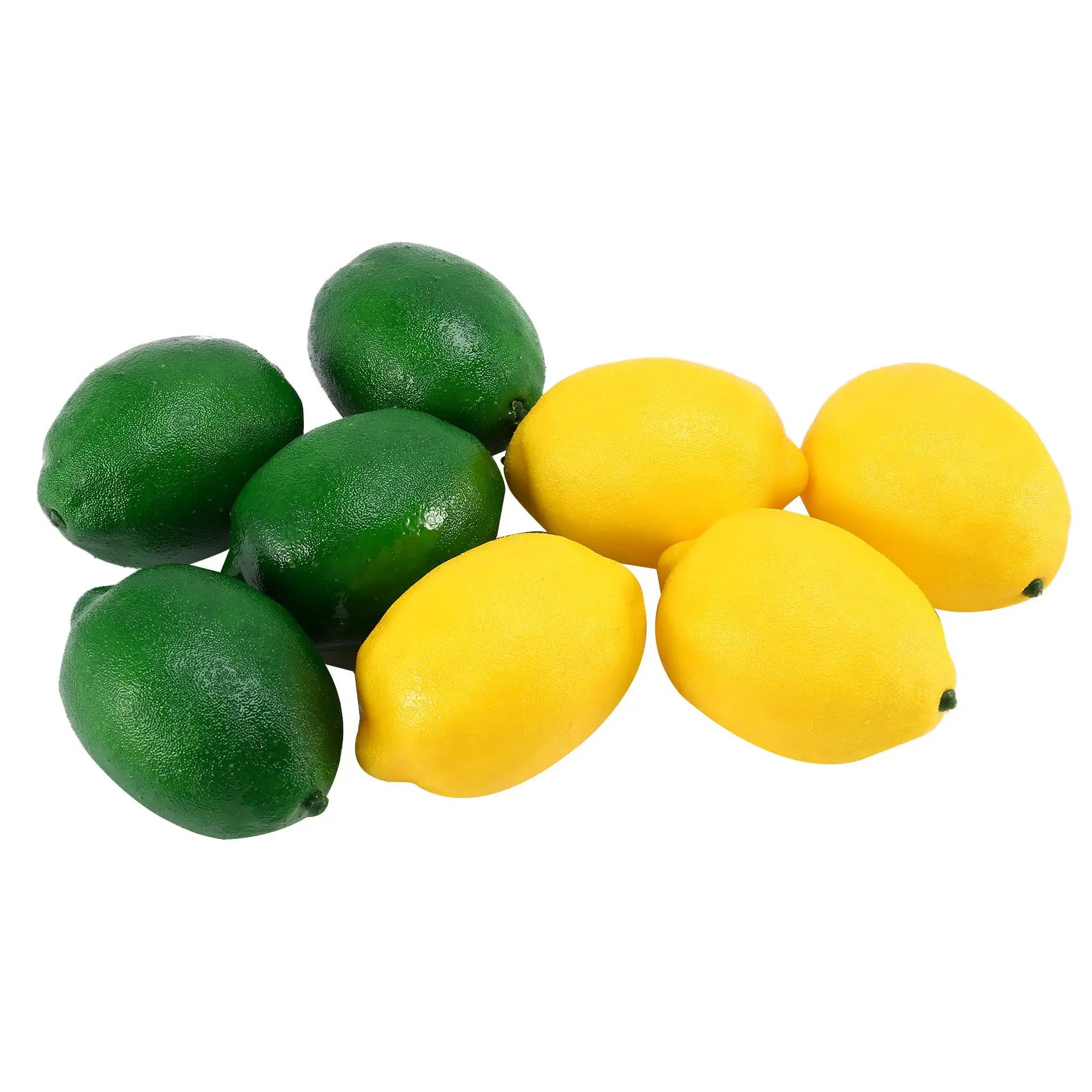 8 Pack Artificial Fake Lemons Fruit for Vase Filler Home Kitchen Decoration, Yellow and Green