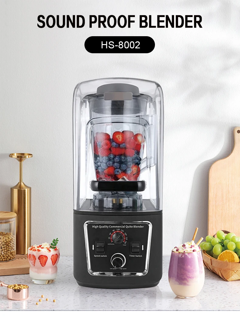 New Arrival Heavy Duty Commercial Blender 2L 4L Electric Juicer Mixer Plastic Shell Copper Motor for Hotel Kitchen Use
