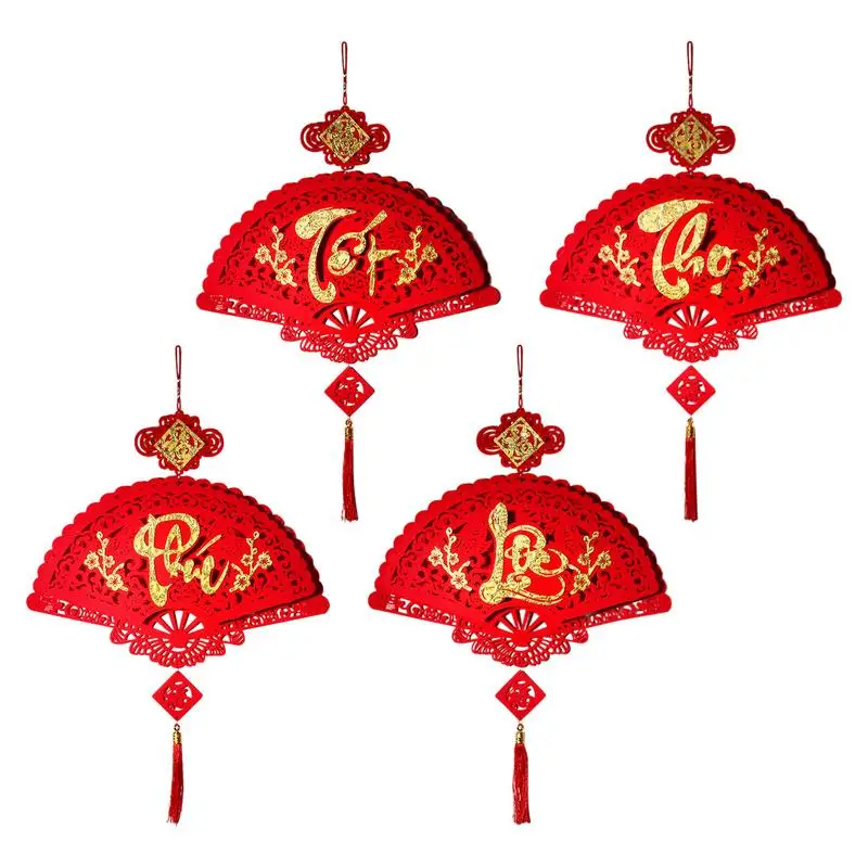 Chinees Nieuwjaar Decoraties 2024 Maanfestival Opknoping Ornament Lente Traditionele Lucky Hang Fu Decoratieve Hangers Voor Thuis