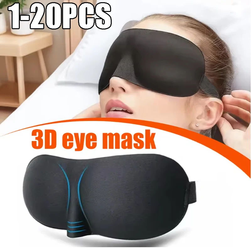 3D-Schlafmaske mit atmungsaktivem, weichem Stoff, Nulldruck-Augenschutz-Design für den Unisex-Einsatz, ideal für tiefe Nachtentspannung