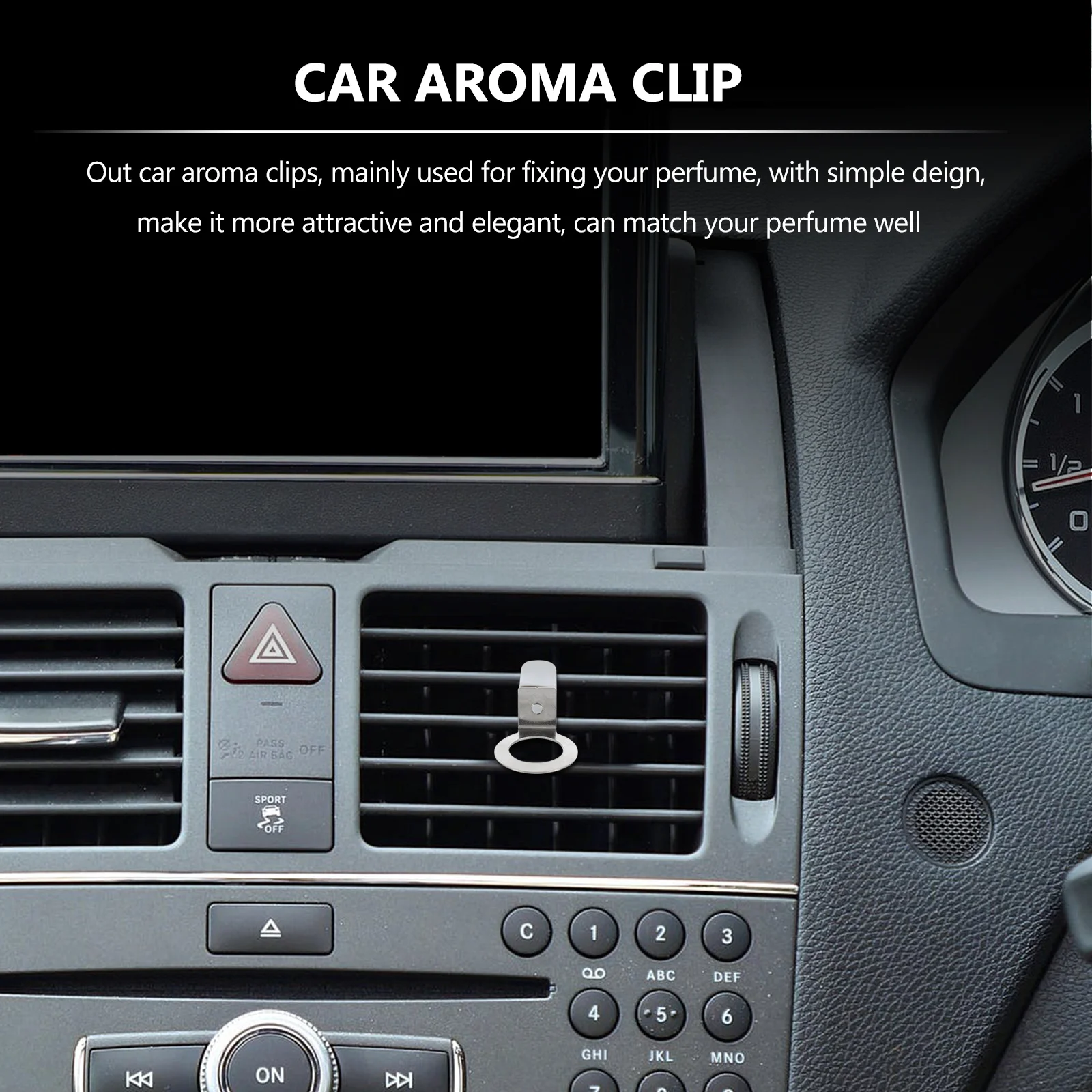 

24Pcs Car Aroma Clip Easy Install Firm Fixation for Car Air Vent Outlet Elegant Auto Perfume Holder Wide Compatibility