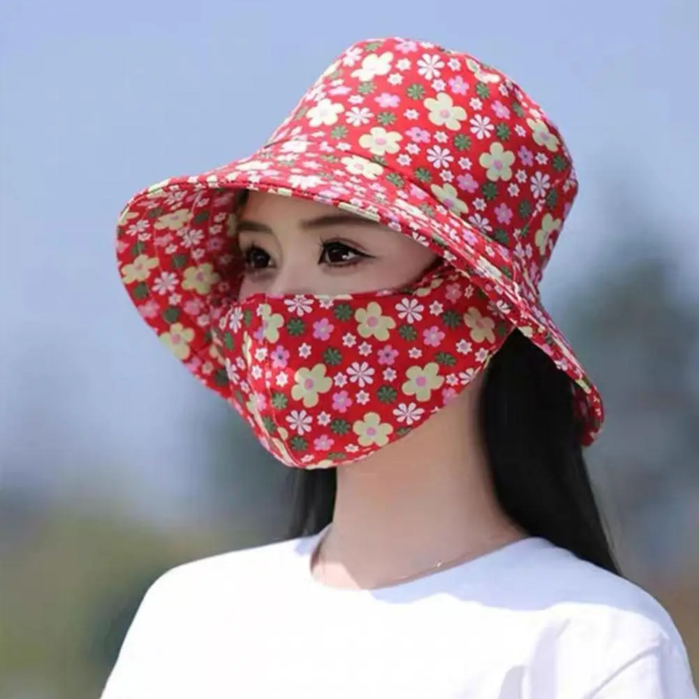 

Sun Hat Female Summer Hat Cover Face Breathable Sun Hat All-match Summer Hat with Big Rim Anti-ultraviolet Cycling Sunhat