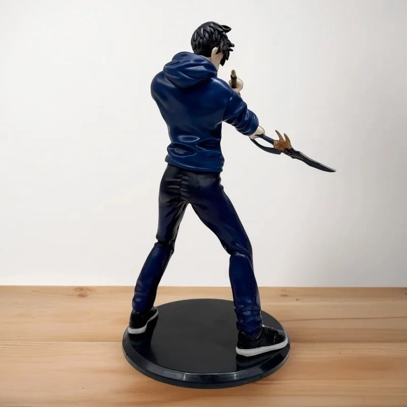 En stock, nivelación de suelo (versión anime), figura de acciónsung jinwoo, 21cm, pvc, modelo coleccionable, figura, exhibición, mercancía de anime