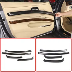 For 2005-2012 BMW 3 Series E90 E92 ABS carbon fiber car interior door panel decoration strip sticker car interior accessories