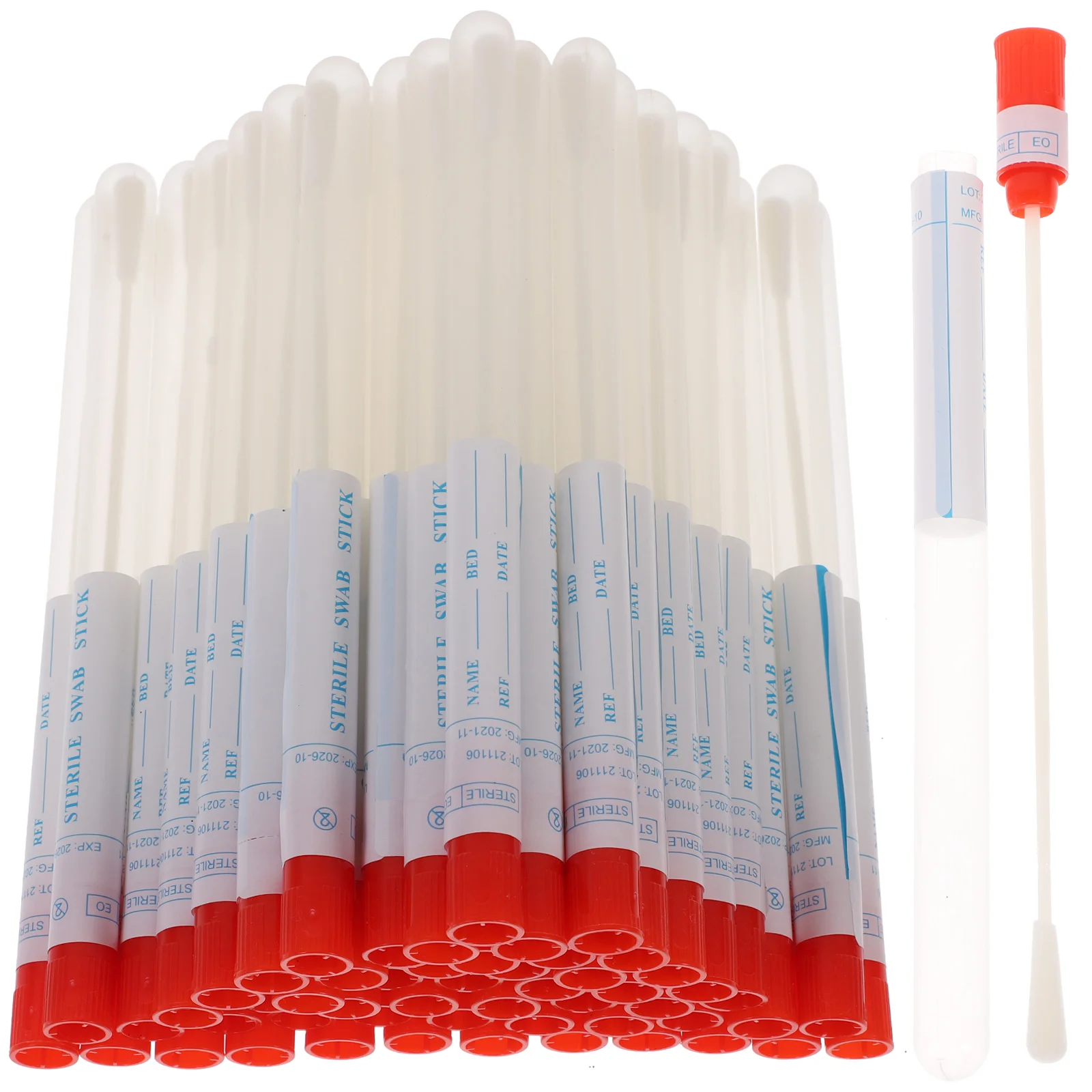 

50 Sets Sampling Swab Portable Throat Swabs Hospital Pharynx Professional Oral Supply Accessory