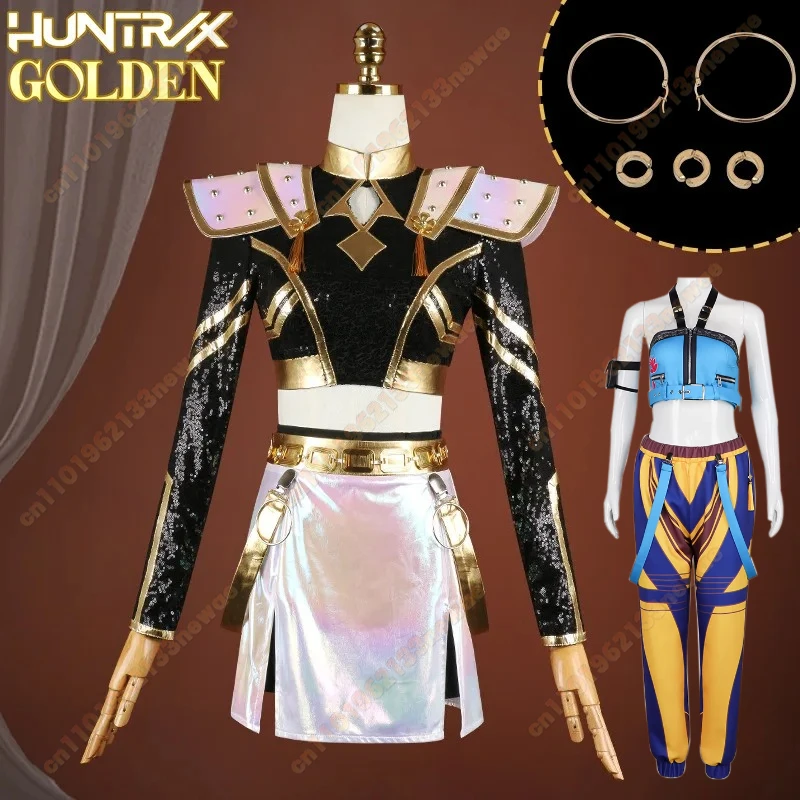 

MINISO 2025 High-Quality Movie KPop Demon Hunters Zoey Cosplay Costume Stage Outfit Huntrix Uniform for Fans And Performers
