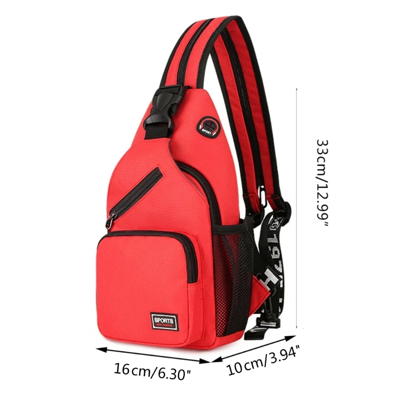 Women Men Small Sling Backpack Waterproof Crossbody Shoulder Chest Bag Daypack