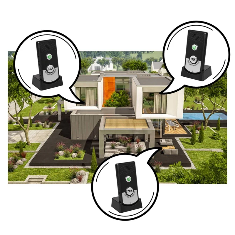 Wireless Intercom Voice Monitor Reminder Smart Two-Way Intercom Suitable For Home  Hotel