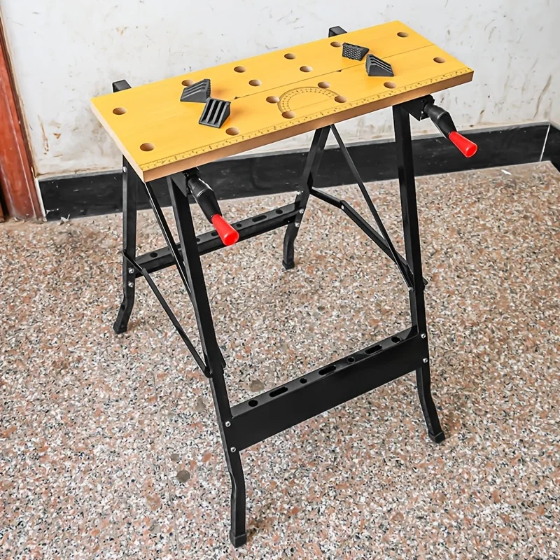 Multi Adjustable Workbench Woodworking Hardwood Work Bench for Workshop DIY Office Home Use,Woodworking worktable