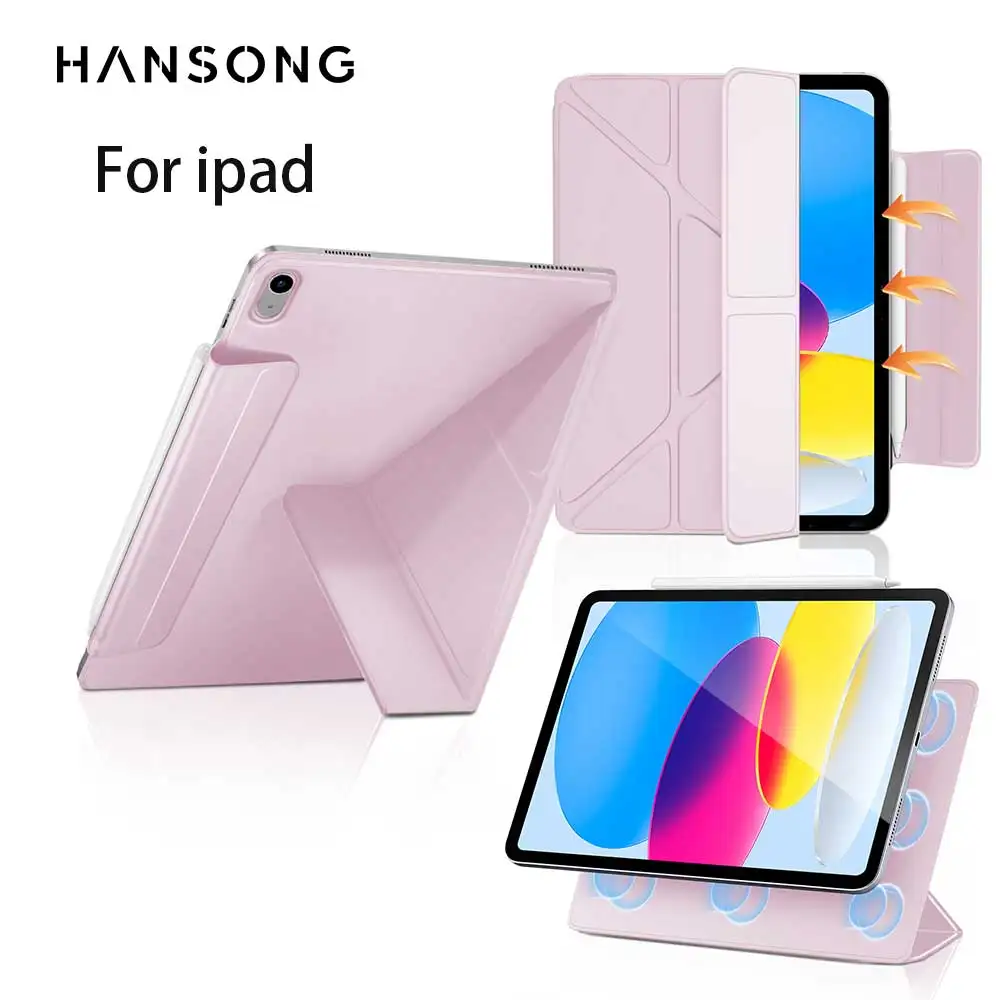 Y Fold Magnetic Case For iPad A16 2026 Air 5 Air4 iPad Air11 13 M3 M2 M4 Pro11 13 12.9 10th 9th 8th 6th 5th 10.9 10.2 9.7 ﻿