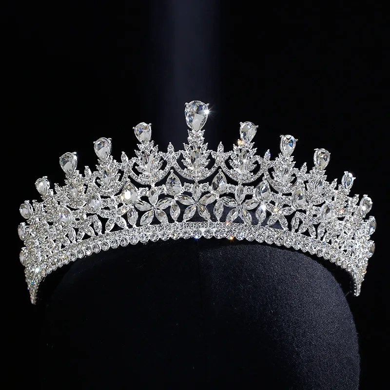 Bridal Hair Jewelry Rhinestones Crystal Tiaras and Crowns Diadem For Bride Women Party Dinner Dress Headband Wedding Accessories