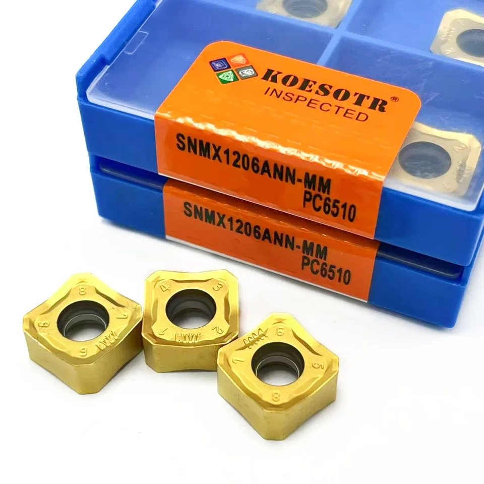 SNMX1206 Carbide Milling Insert for Steel, 10PCS