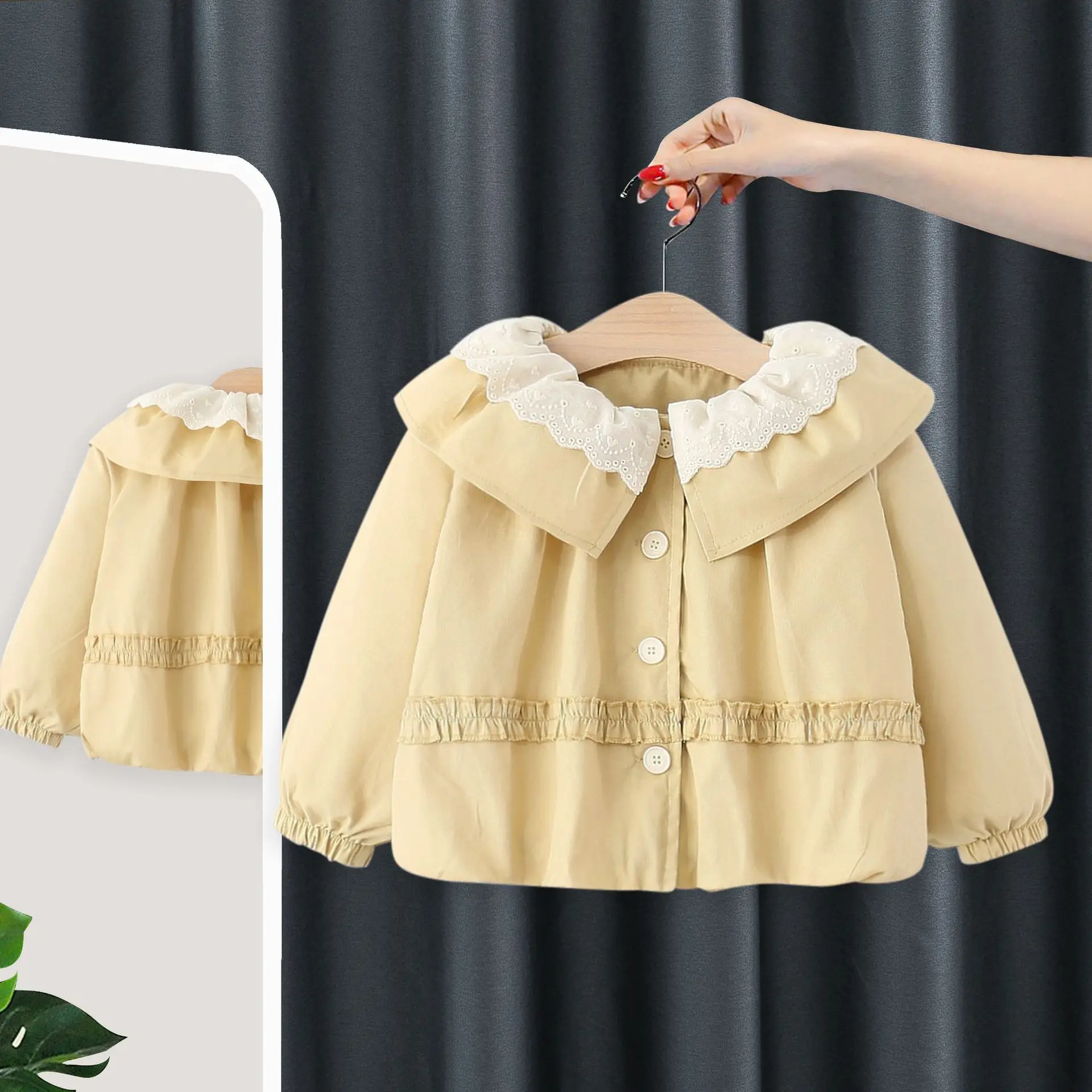 

Весенне-осенняя одежда для маленьких девочек, повседневная ветровка, верхняя одежда, пальто для малышей, одежда для малышей, ветровка, пальто