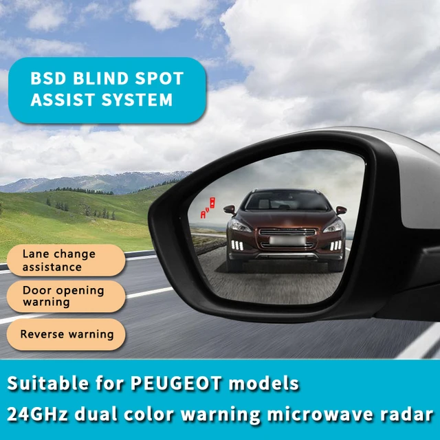 For PEUGEOT 3008 4008 5008 208 508 BSA BSM BSD Blind Spot Monitoring System  24GHZ Millimeter Waves Radar Sensor mirror Warning - AliExpress