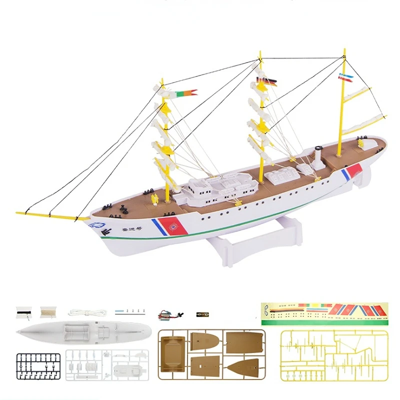 DIY Sailing Model Endeavour Electric Training Sailing Ship Assembled Model Assembled Ship Model Cruise Ship Model