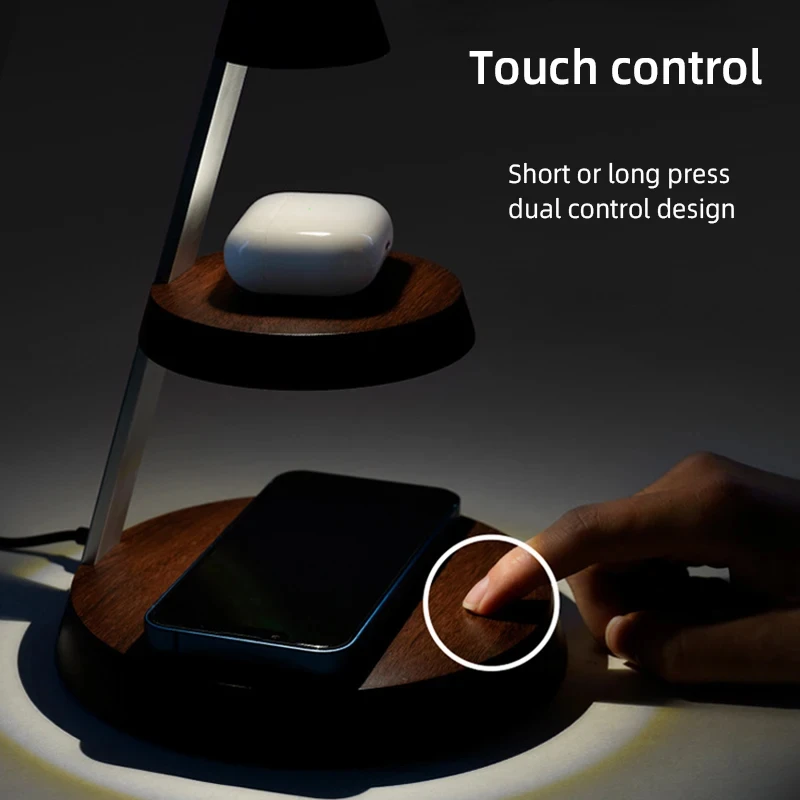 5in1 Wireless Charger 15W Fast Charging Station Foldable Desktop LED Light Stand For IPhone Series Samsung Apple Watch AirPods