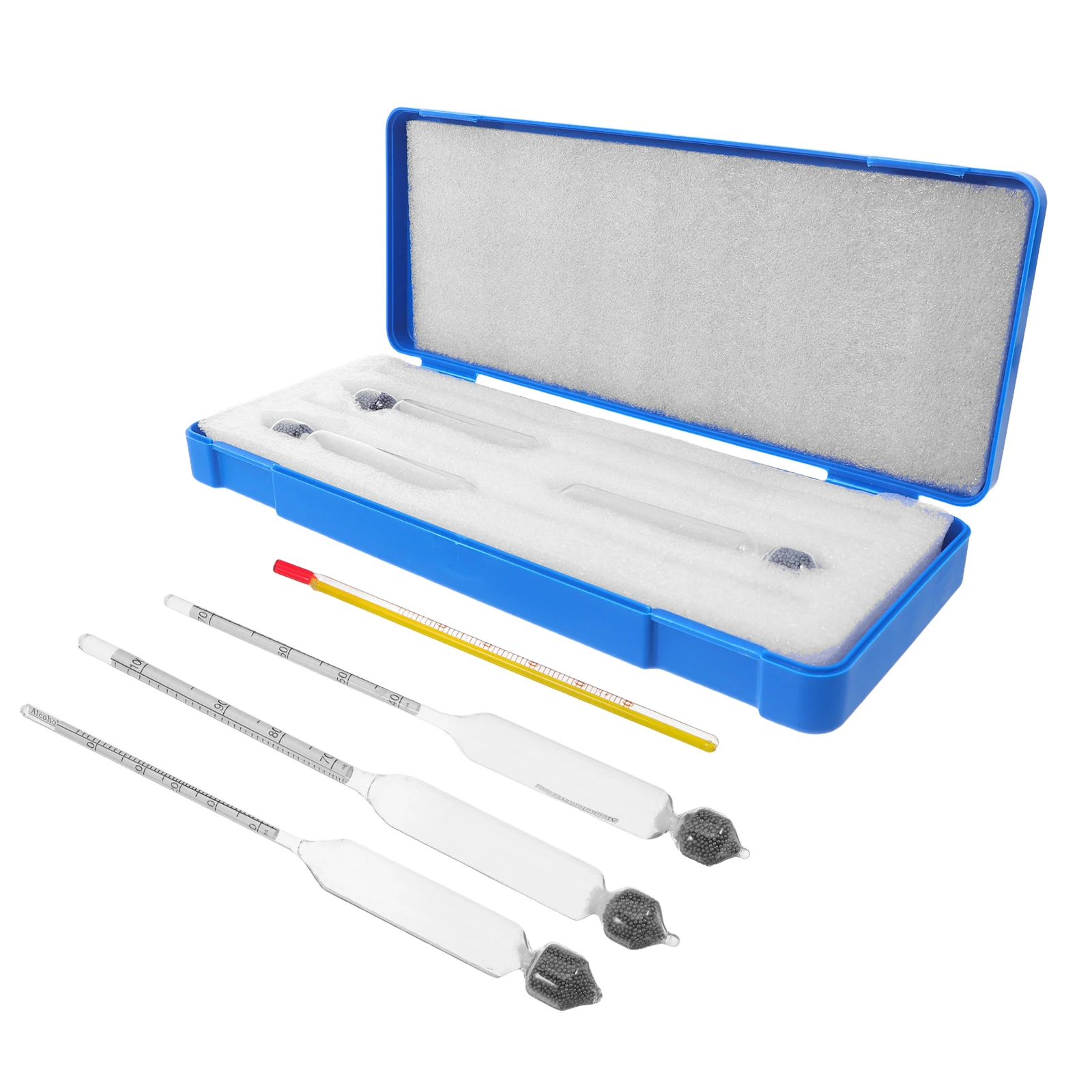 

1 set 1 Set Alcohol Hydrometer Triple Scale For Home Brewing Wine Spirits Proof Testing Kit Accurate Alcohol Content Measurement