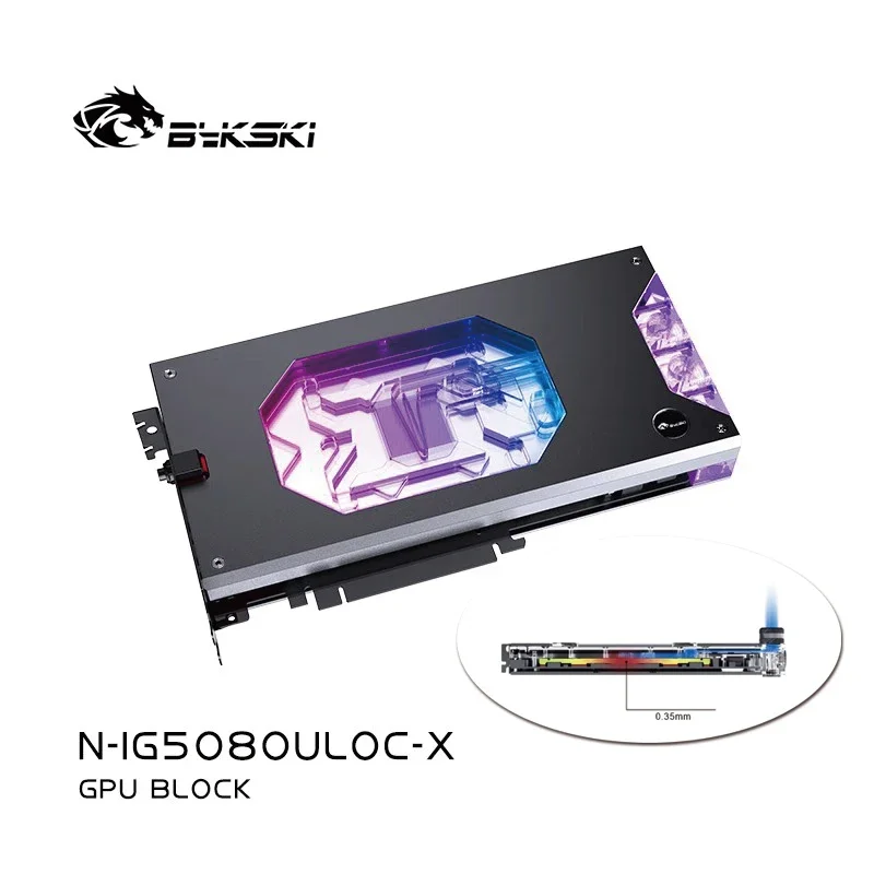 Bykski GPU Block for Colorful IGame RTX 5080 Ultra W OC 16GB Graphics Card PC Water Cooling Copper Radiator N-IG5080ULOC-X