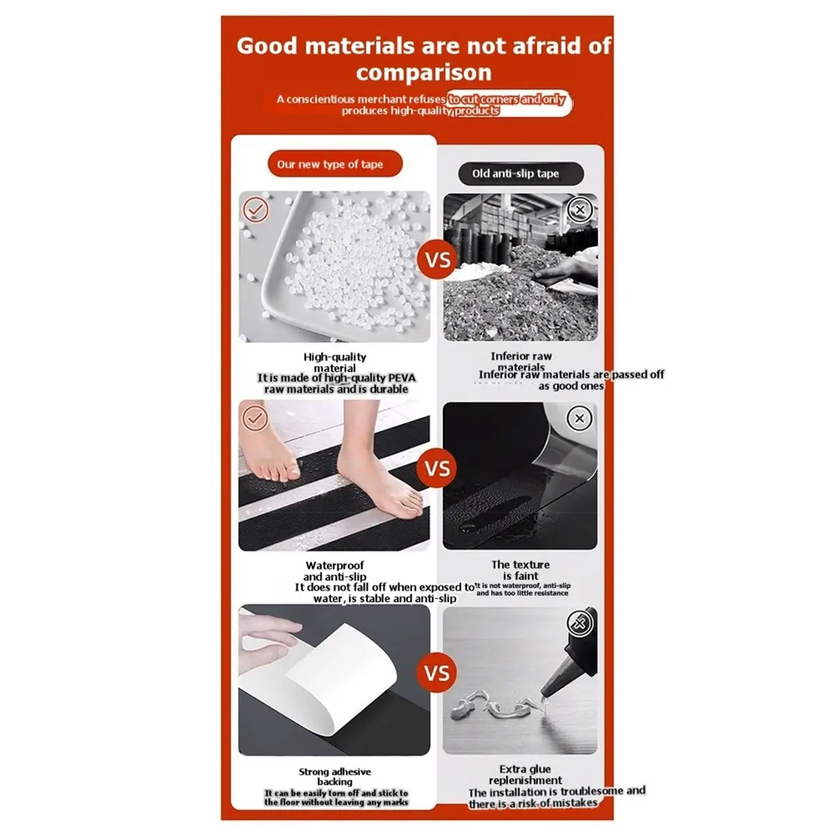 

2026 Новая противоскользящая резиновая лента: мягкая, ультратонкая, для комфорта и безопасности, самоклеящаяся для различных случаев