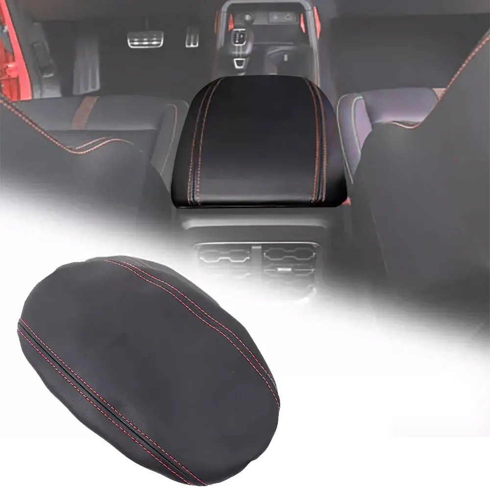 Leather Armrest Cover Cushion Arm Rest Cover for Ford Ranger 2024 2023 Center Console Cover Armrest Box Protective Accessories