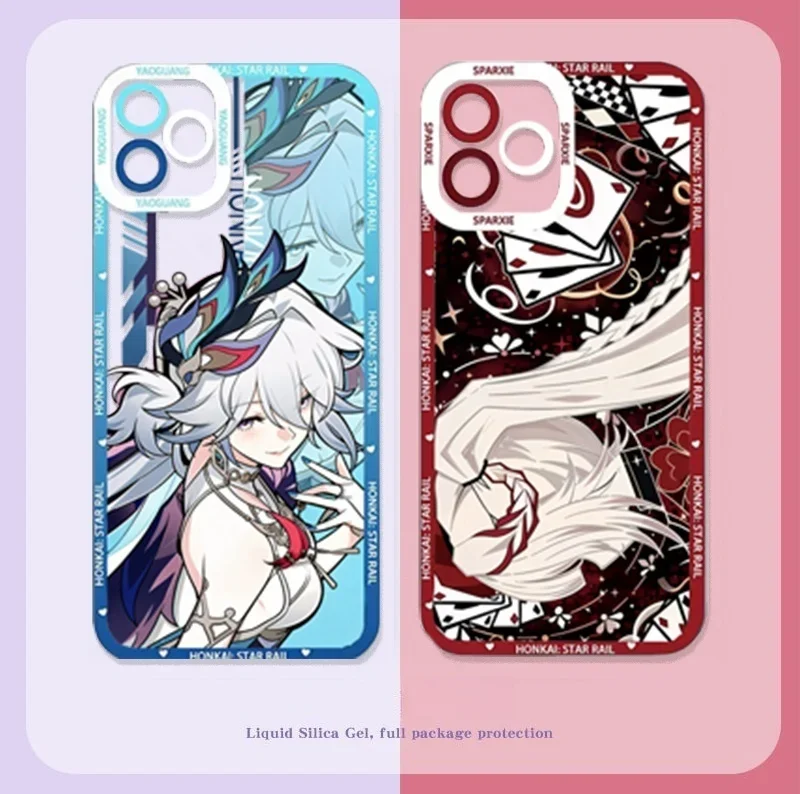 Anime Honkai Star Rail Case For Motorola Moto G32 G22 G30 G60 G52 Edge 40 Pro 50 FUSION G53 G72 G73 G71 G60S G9 Play Plus Cover view 3