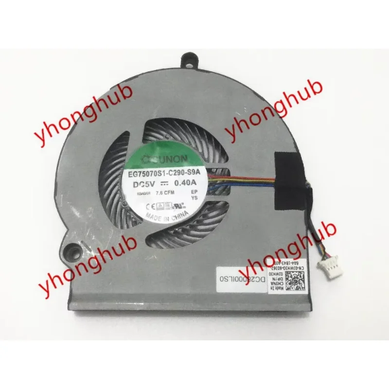 

SUNON EG75070S1-C290-S9A 0JWH30 DC 5 В 0,40 А 4-проводной охлаждающий вентилятор для сервера