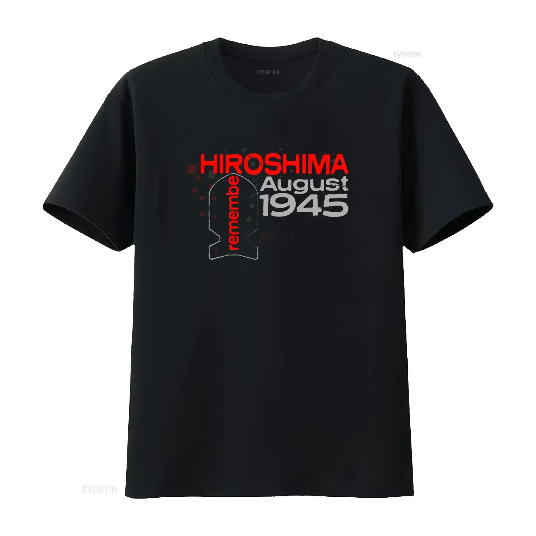 Hiroshima August 1945 Remember T Shirt Japan Tourist Souvenir vintage Washed Comfortable designer clothes fashion