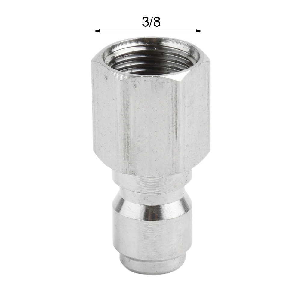 Brass Quick Connect Fitting for Pressure Washer Hose 14.8mm to 3/8 Inch Male G3/8 Thread Coupling for Secure Fit