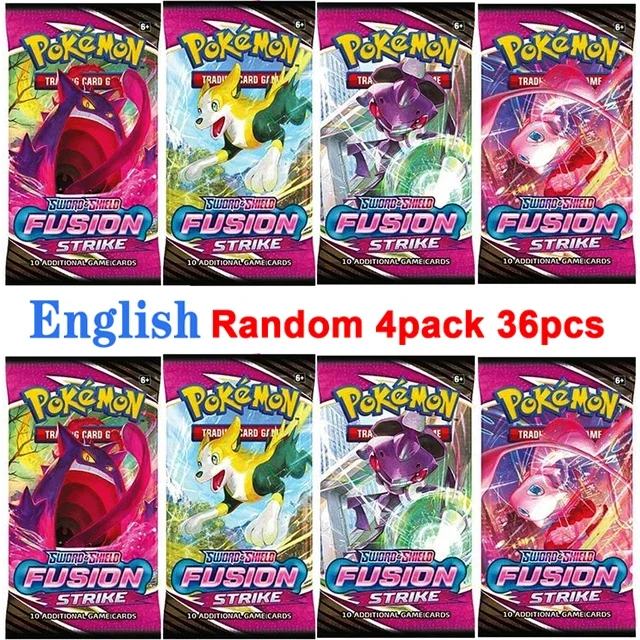 36Pcs Pokemon Cards Team Up Evolutions Darknss Ablaze GX Vmax EX Shining Game Battle Trading Collection Card Booster Pack Gifts