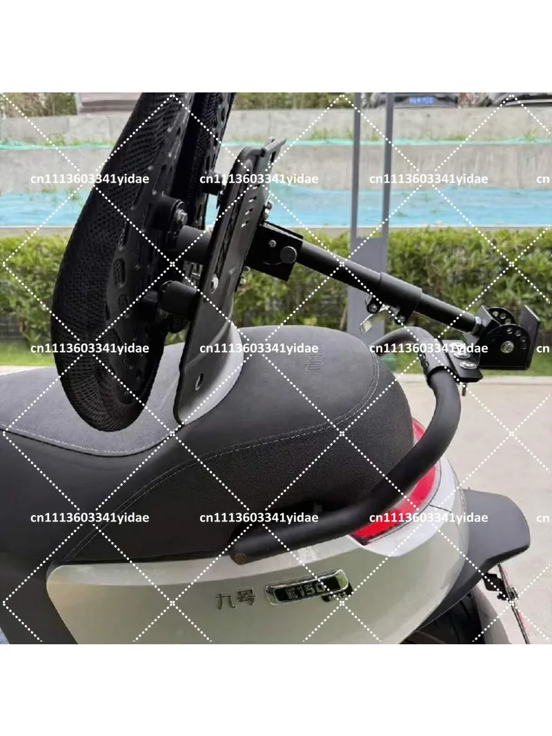 Waterproof, breathable, shock-absorbing, and lumbar support device for electric vehicles - adjustable and retractable backrest