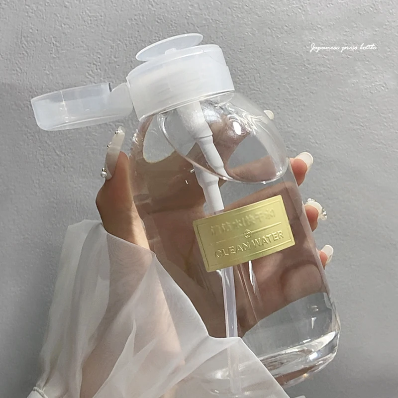 1pc 200-500ML Bottiglie riutilizzabili per unghie Vuote Presse Pompa Dispenser Nail Art Polish Remover Cleaner Bottiglia di trucco Strumento per manicure