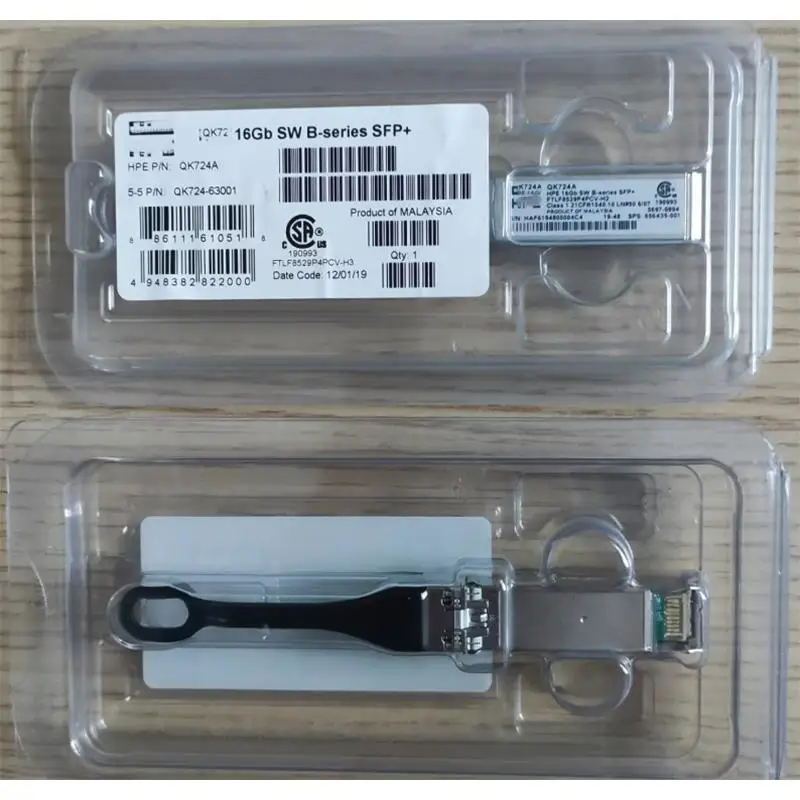 1 Uds. Para transceptor de onda corta HPE 16Gb SFP 656435 -001 Módulo de fibra QK724A