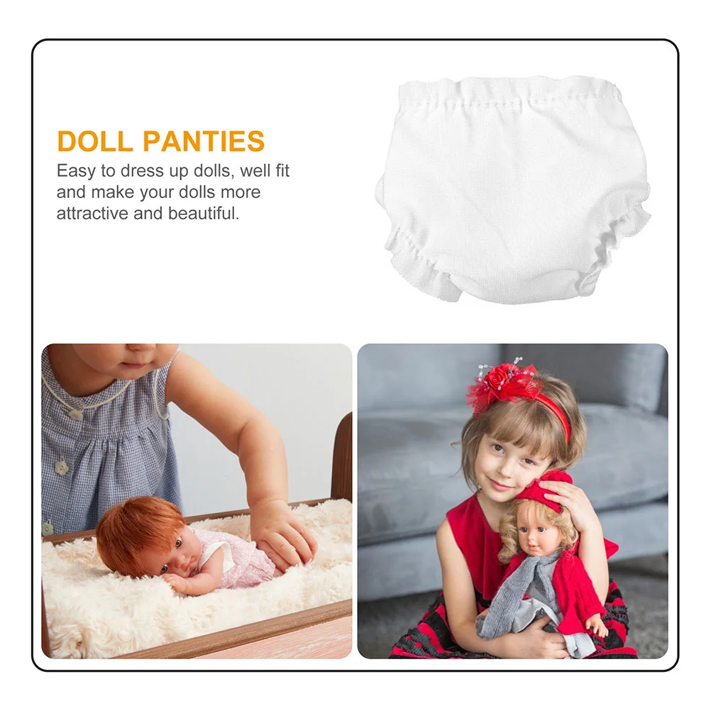 6pcs Diaper Doll Clothes Baby Underpants For Dolls Reusable Micro Diapers Toy Dress Accessories Bag Diapers Clothes