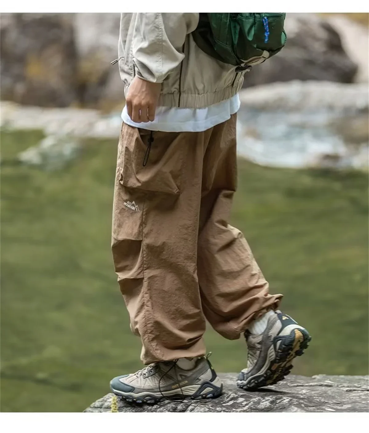 Lockere Herren-Cargohose Herbst Winter Mode Marke Lässige Gerade Lange Hose Bergsteigen Sport Forstwirtschaft Arbeitskleidung – Detail 6