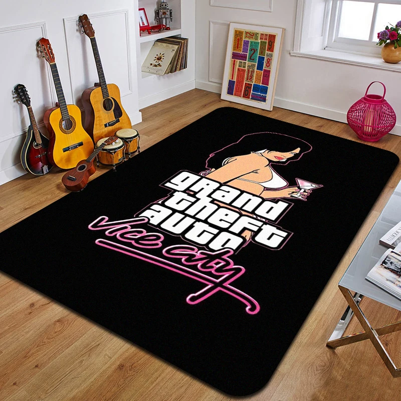 

G-Grand Theft Auto Printed Carpet Fashion Yoga Mat Bedroom Decorative Carpet Living Room Decorative Floor Mat Birthday Gift