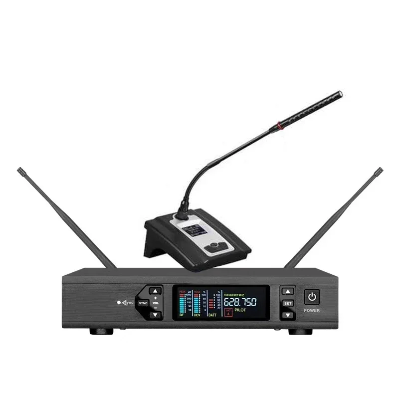 

Professional UHF Wireless True Diversity Lavalie Handset Handheld Microphone For Stage Performance