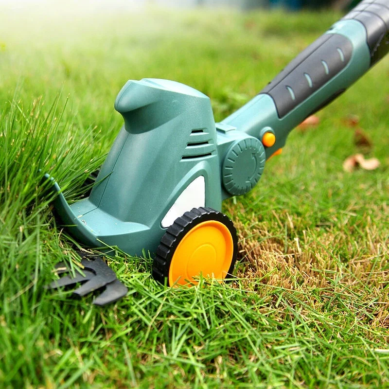 Cortadora de césped eléctrica de mano inalámbrica, cortacésped ajustable, herramienta de jardín Compatible con batería de 10,8 V, novedad de 2025